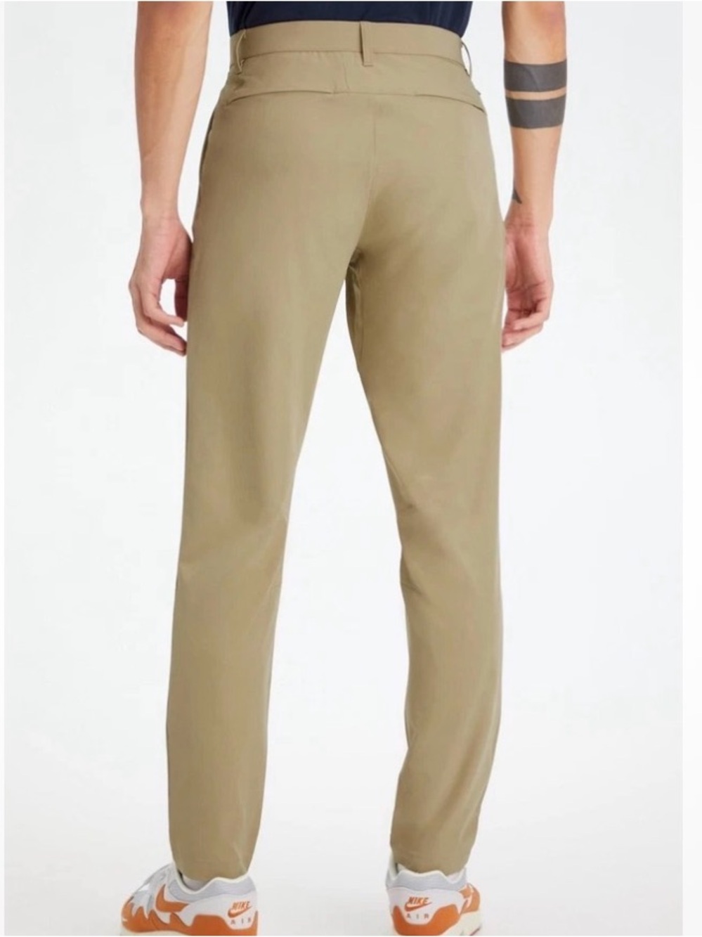 Fabletics The Only Pant Modern Classic Fit Size 33 X 32 Dark Twill Tan NEW